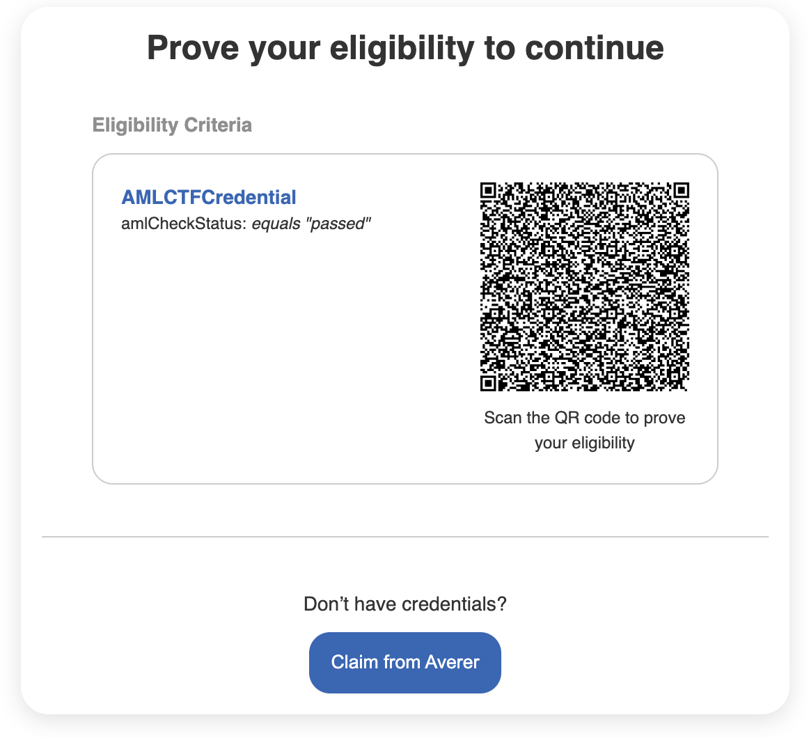eligibility sdk widget